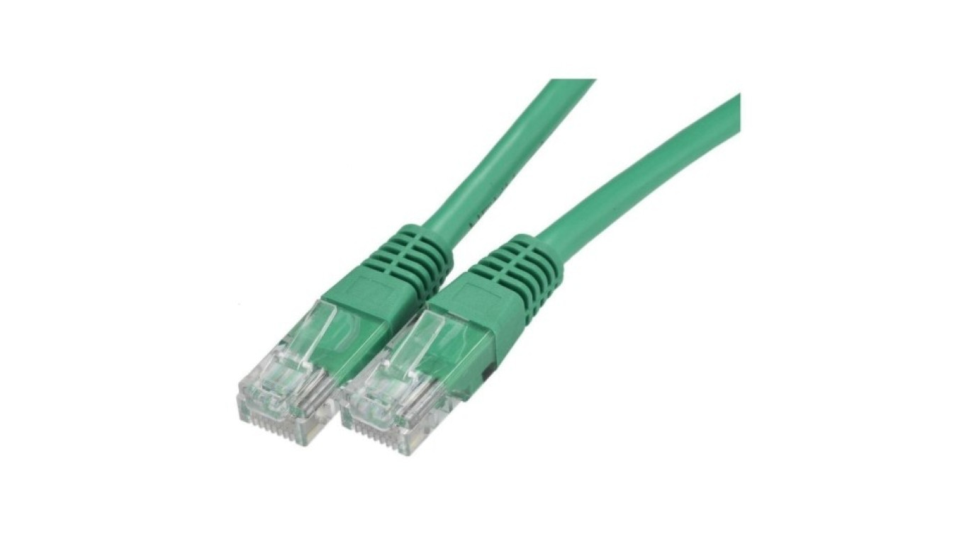 Patchcord UTP kat.6 kabel sieciowy LAN 2x RJ45 linka zielony 3m