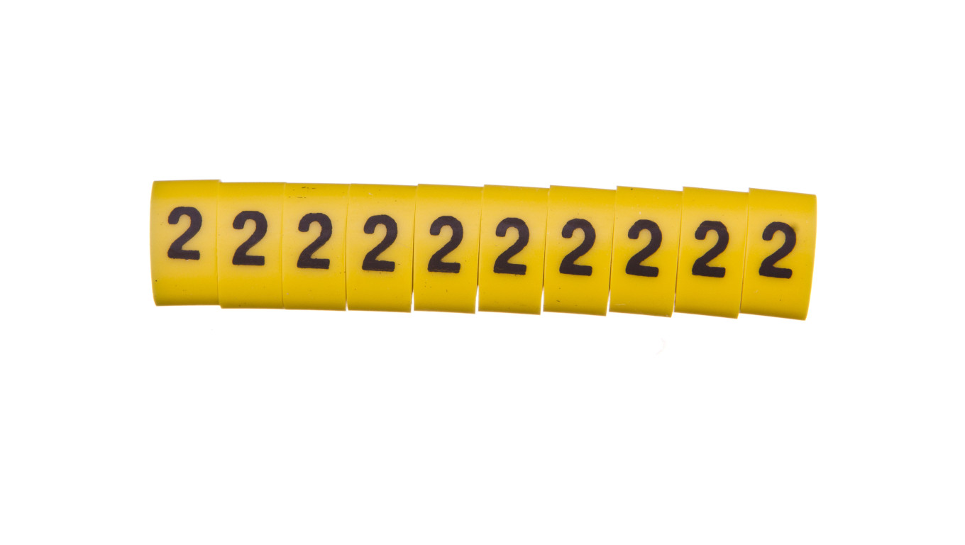 Oznacznik przewodów OZ-3/2 żółty E04ZP-01020500300 /100szt./
