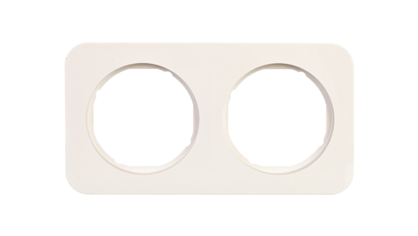 Berker R.1 Ramka podwójna pozioma/pionowa IP20 biała 10122189