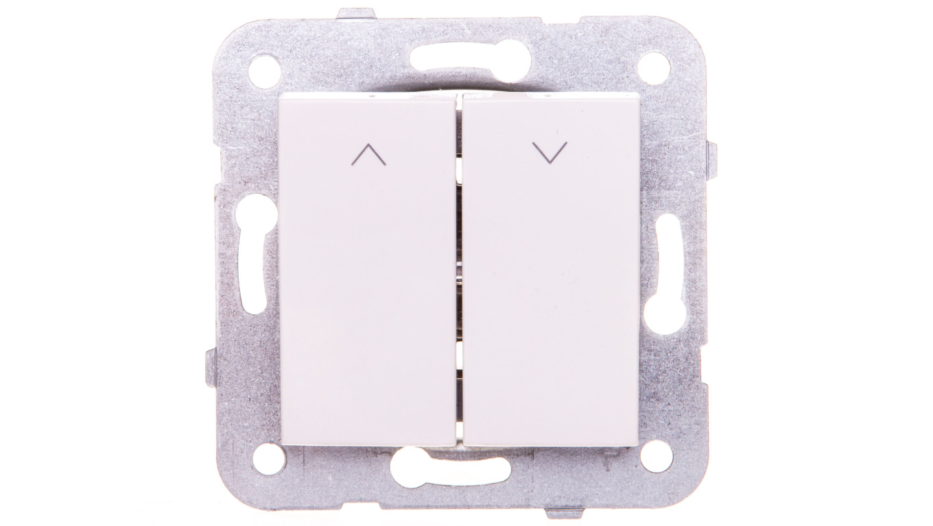 Karre Przycisk Żaluzjowy 2-Przyciskowy, Kolor Biały / 90963616