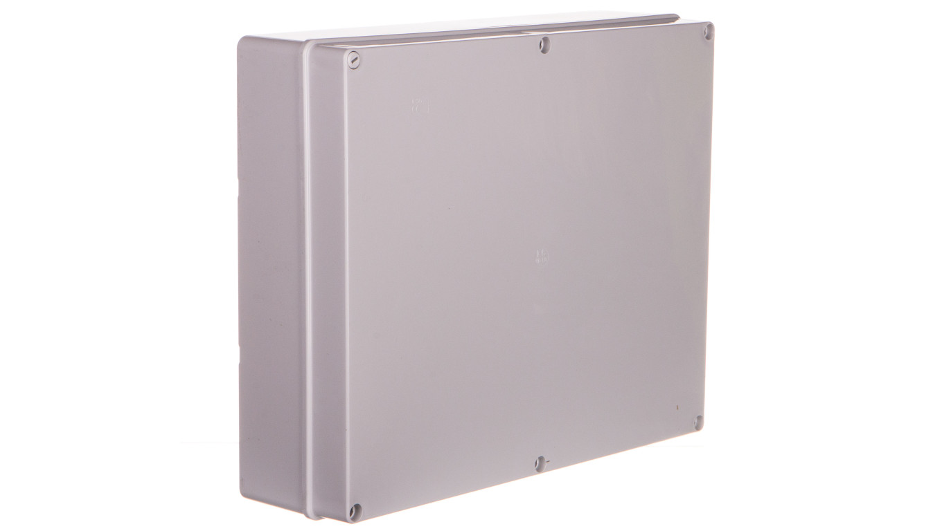 Puszka natynkowa gładka z pokrywą seria 410 IP56 460x380x120 szara EC410C10