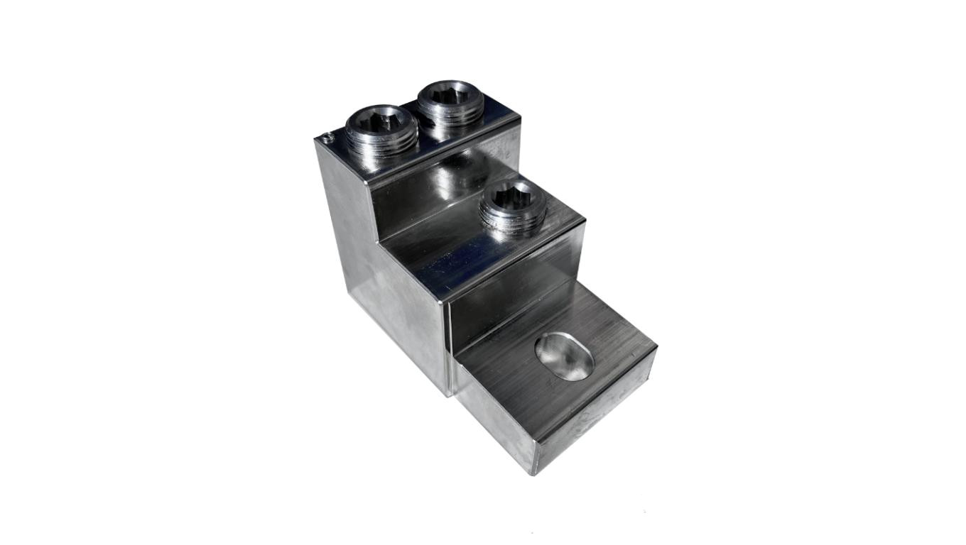 OTH301-3 Zacisk aparatowy uniwersalny, z jednym otworem montażowym 3xAl/Cu 70-300 mm², 1250A, 1000V, MAC3301A14
