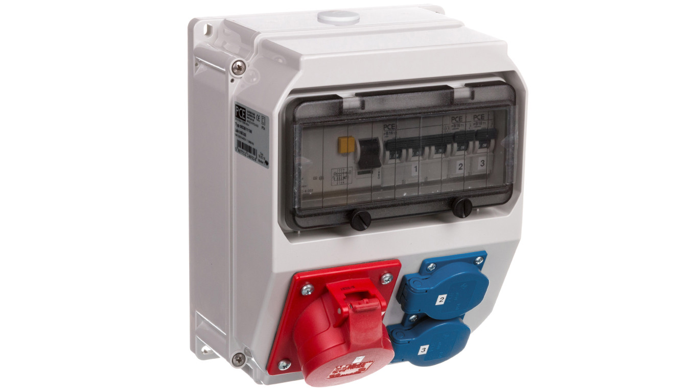 Rozdzielnica stacjonarna LUBLIN 16A/5PxB16 2xGSx2xB16 FI40/4/0,03 IP54 9035111W