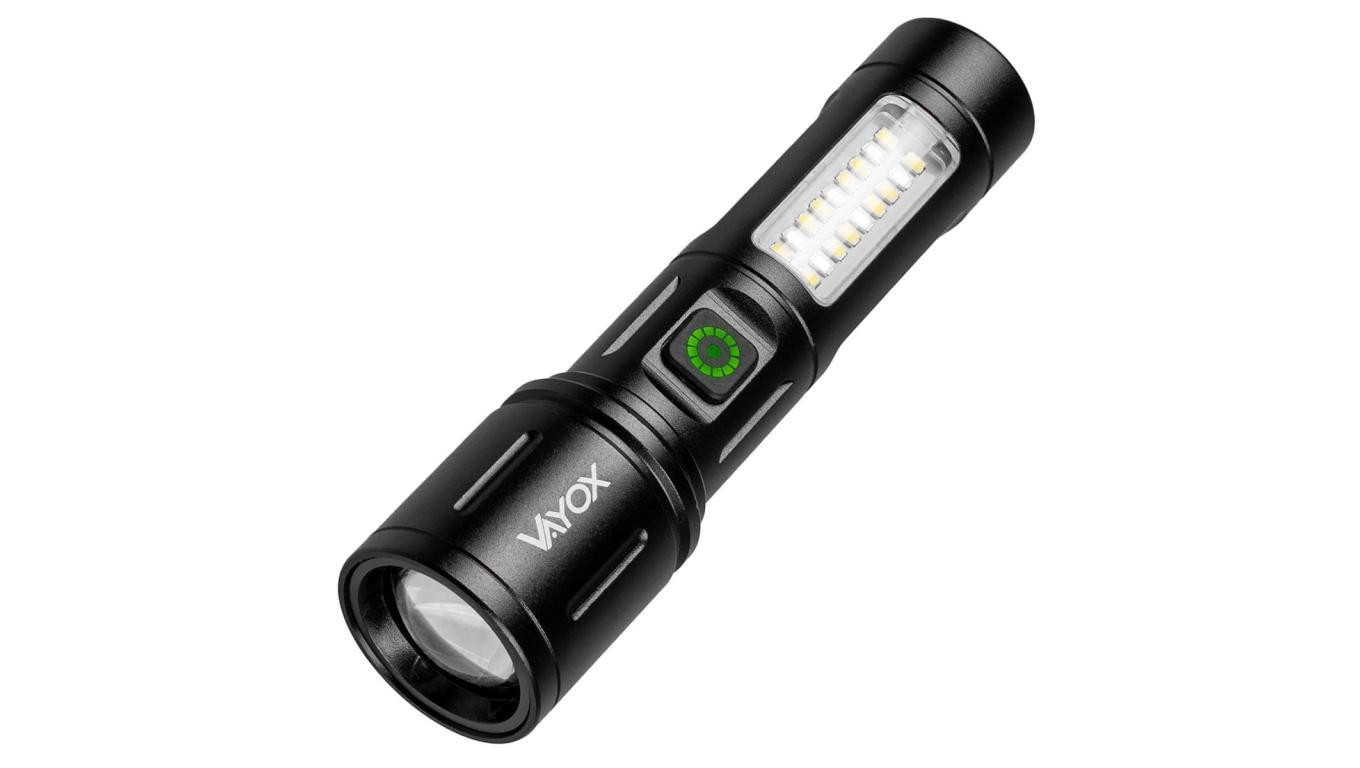 Latarka akumulatorowa taktyczna 260lm 5W LED + SMD VA0181 VAYOX