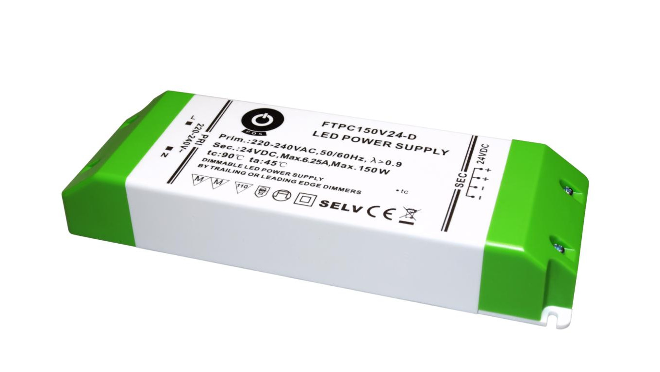 Zasilacz LED 150W 24V 6.25A 48-150W slim DIMMING AC TRIAC FTPC150V24-D POSPOWER