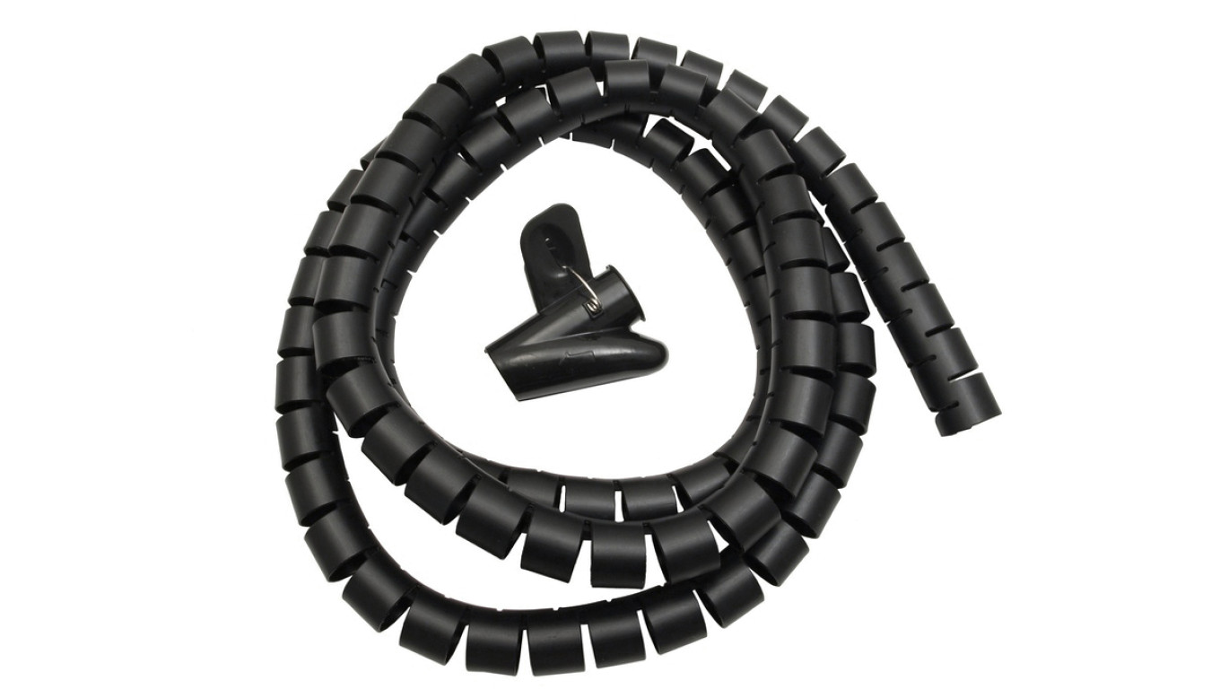 Organizator maskownica kabli, 25mm x 2m Maclean MCTV-676 B czarna MCTV-676