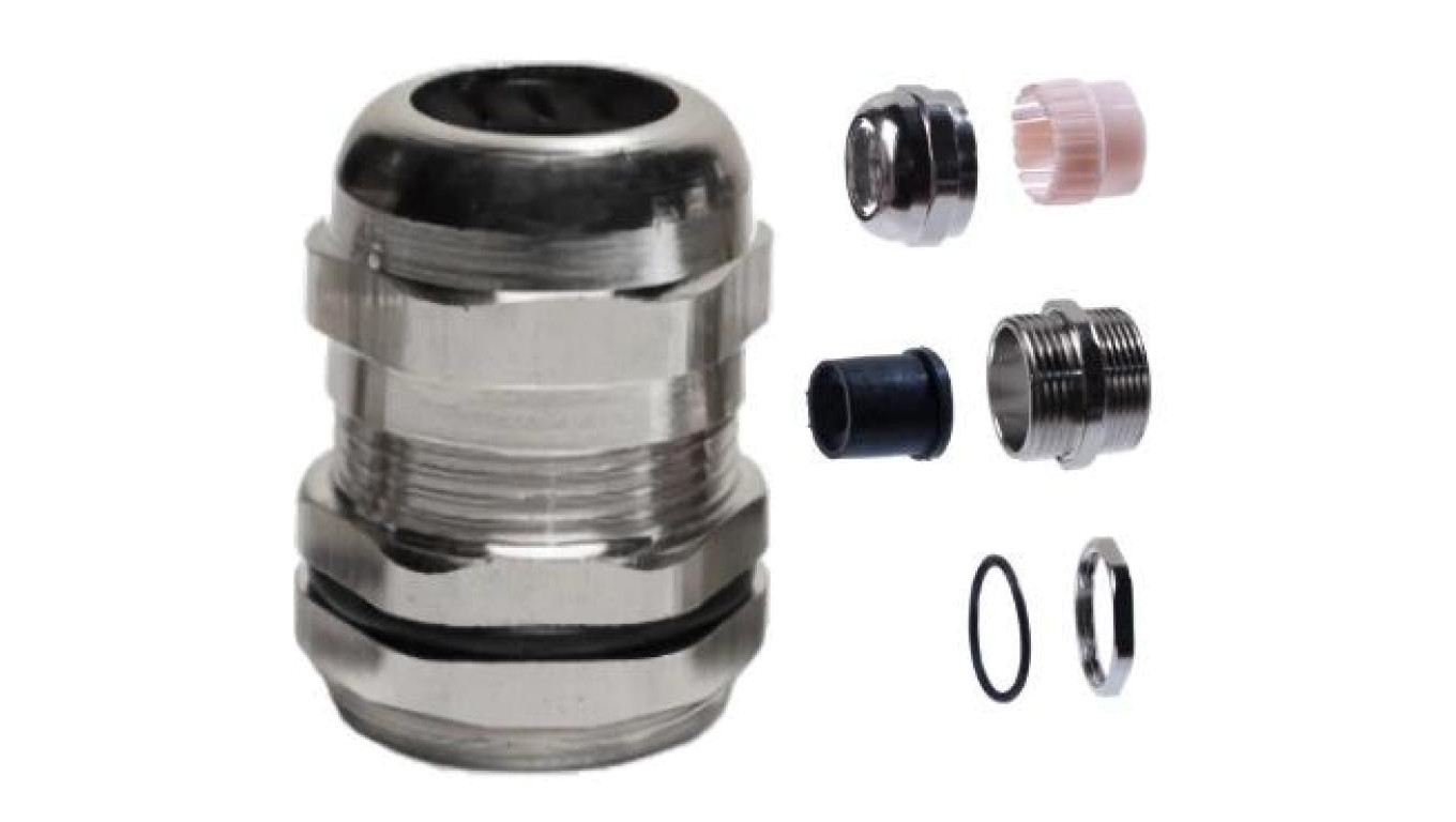 Trytyt Dławica kablowa mosiężna z gwintem metrycznym MMG-25