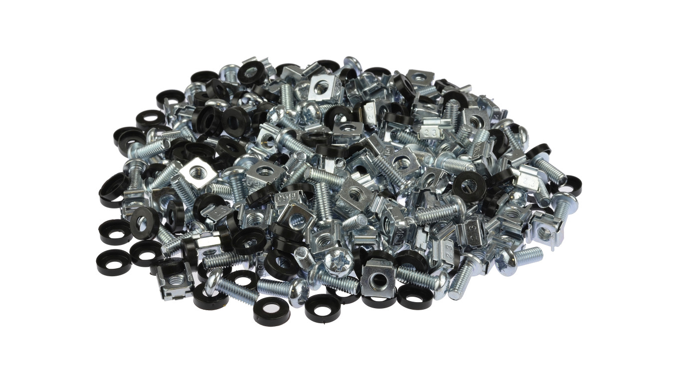 Śruby montażowe M6 do szafy RACK 19 (zestaw) 20szt.