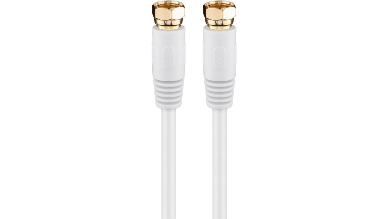 Kabel przyłączeniowy SAT (80 dB), podwójne ekranowanie - Długość kabla 2.5 m