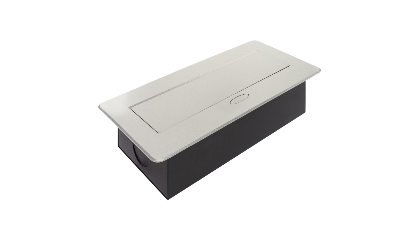 Gniazdo meblowe, blatowe 3x2P+Z 1,5m aluminiowe KOMBI BOX