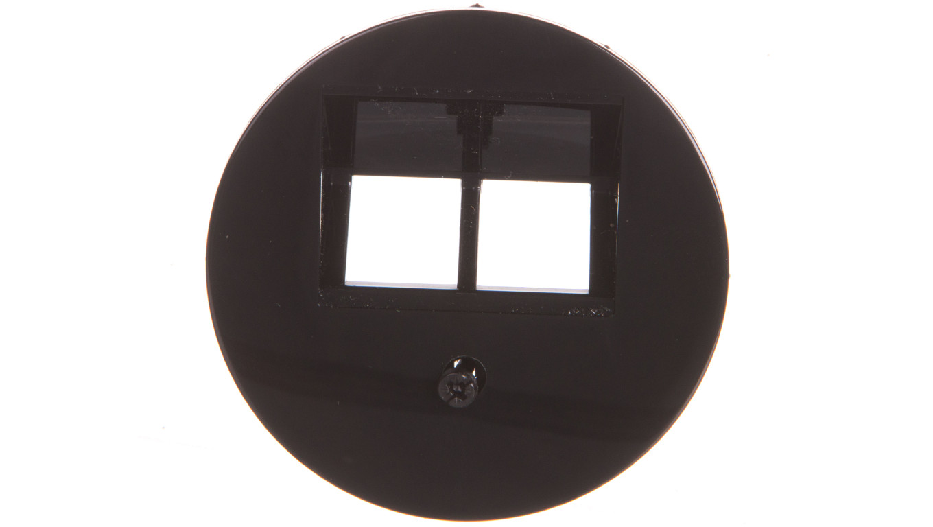 Berker R.1/R.3 Element centralny do gniazda przyłączeniowego UAE podwójnego czarny 14092045