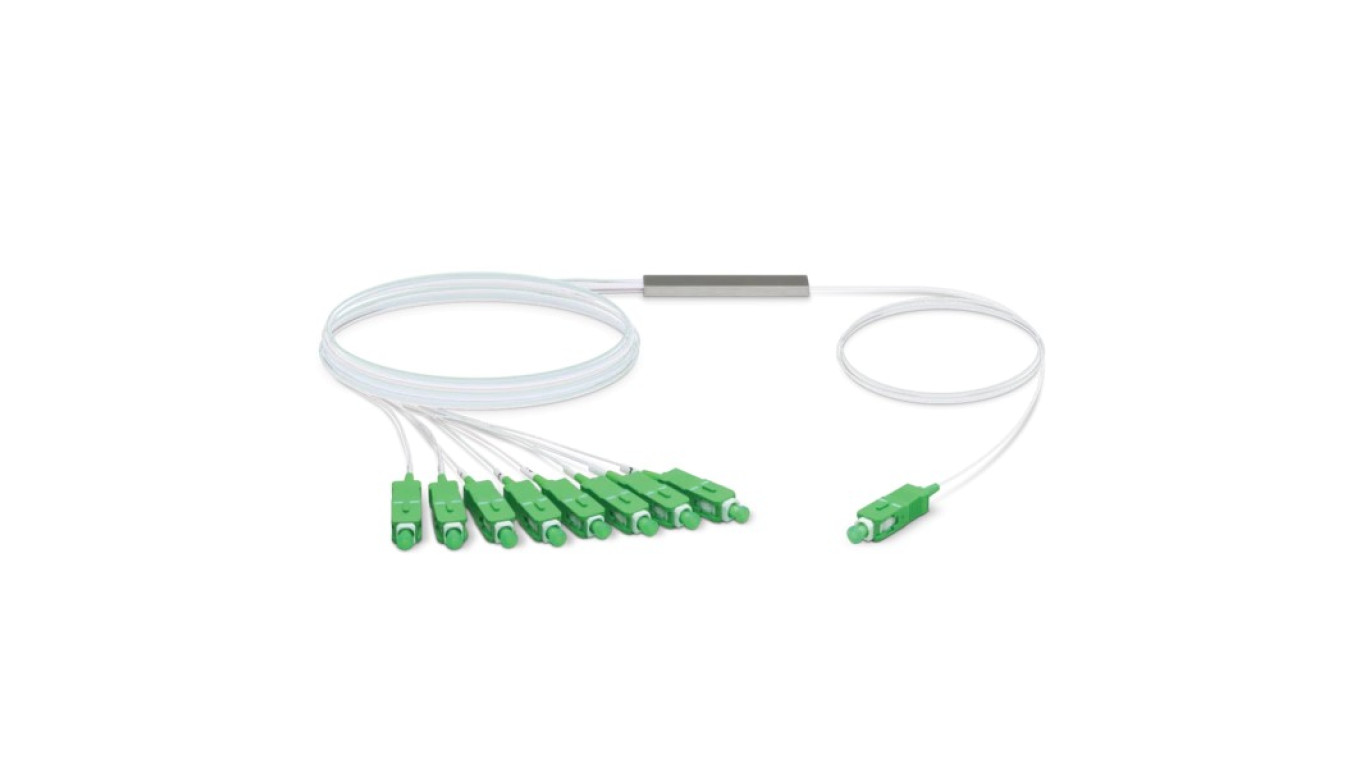 Splitter 1:8, SC/APC, G.657A1, 0,9mm, 1,5m Ubiquiti UF-SPLITTER-8