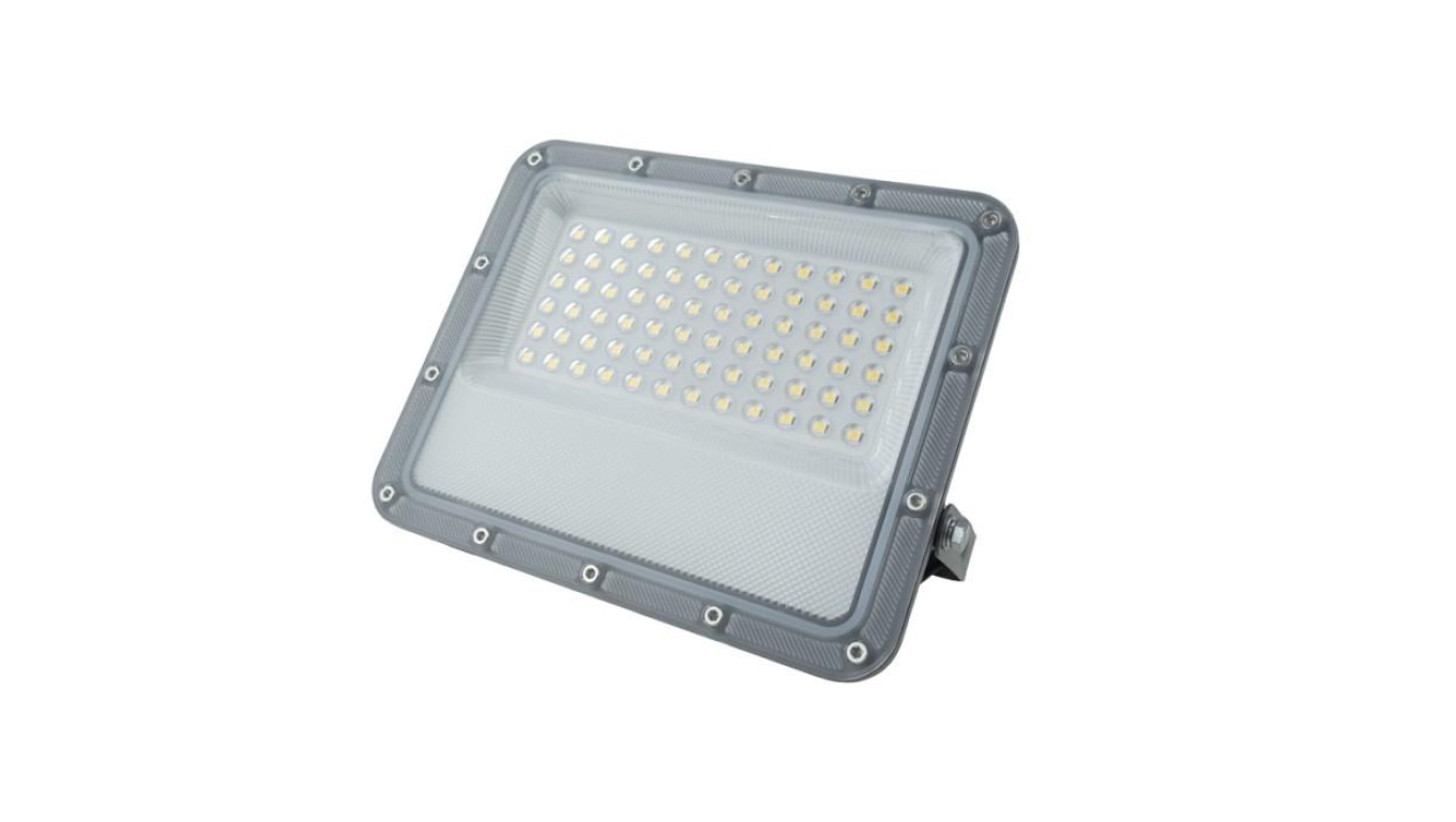 Naświetlacz projektor LED PREMIUM NL-4 50W 7500lm 4000K szary IP65 5 lat gwarancji EC61798