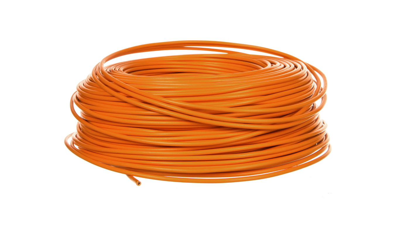 Przewód instalacyjny H07V-K 1,5 pomarańczowy 29142 /100m/
