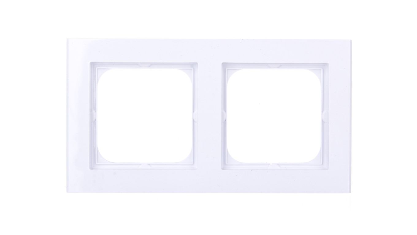 SONATA Ramka podwójna biały mat R-2R/75