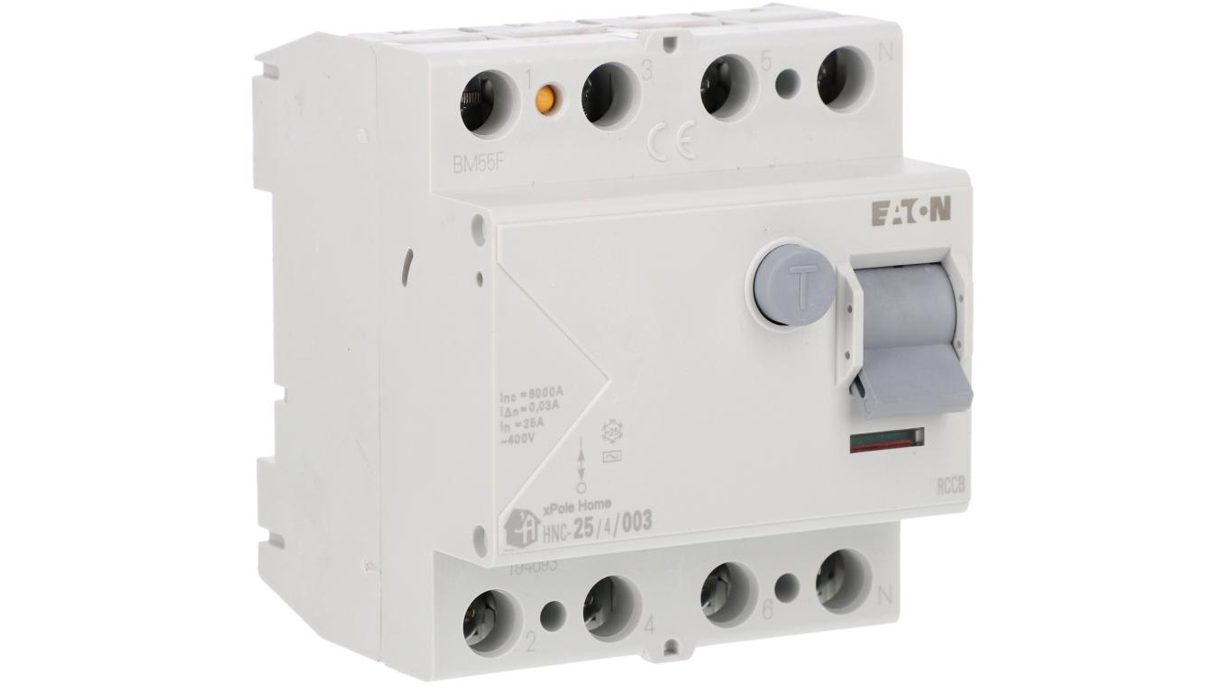 Wyłącznik różnicowoprądowy 4P 25A 0,03A typ AC xPole Home HNC-25/4/003 194693