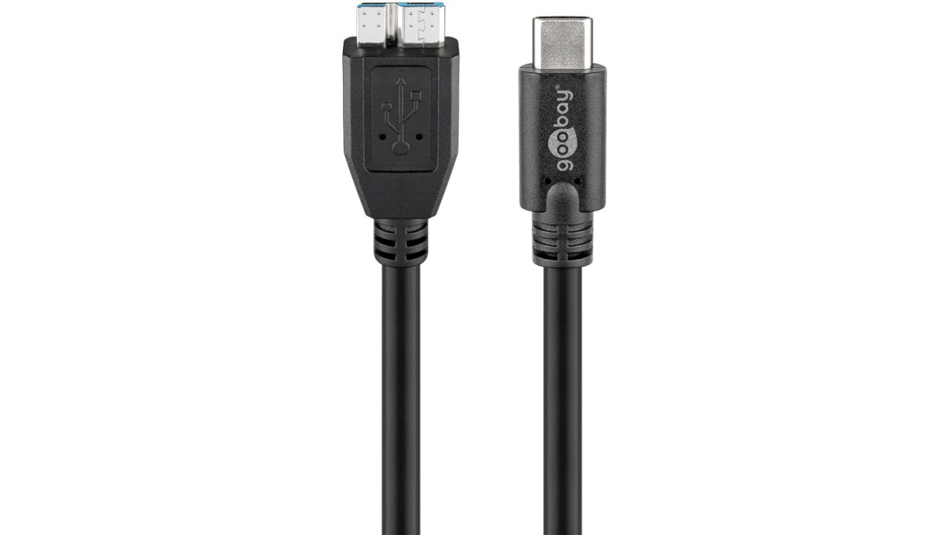 Kabel USB-C™ na Micro-B 3.0, czarny - Długość kabla 0.6 m
