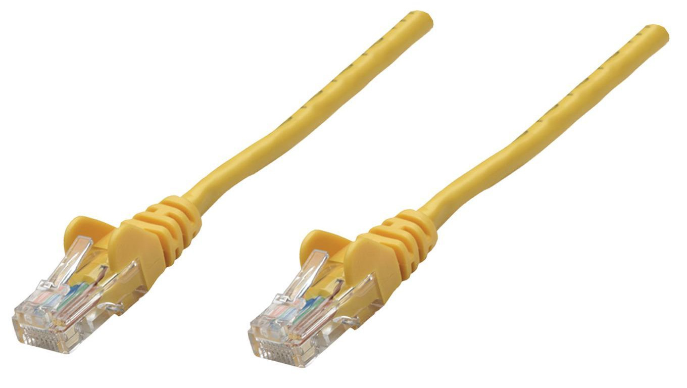 patchcord Cat6 UTP żółty /0,25 m/
