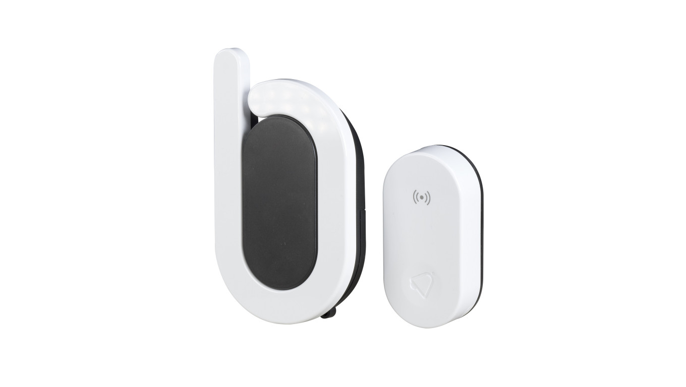 Dzwonek bateryjny bezprzewodowy BULIK II zestaw IP56 zasięg 350m DRS-988H SUN10000431