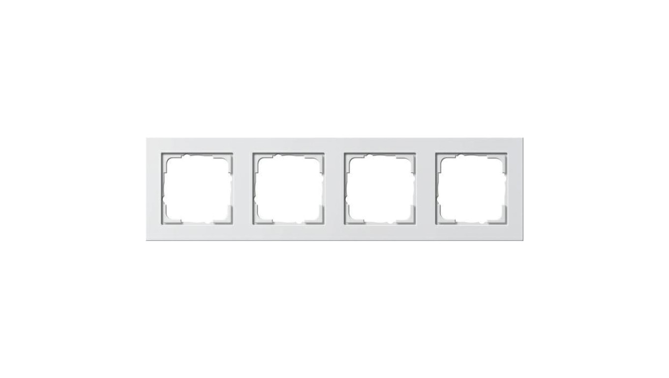 Gira Ramka poczwórna Gira E2 biały matowy