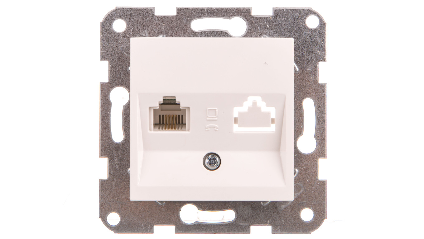 Karre Gniazdo Telefoniczne 1xrj11, Kolor Biały / 90967013