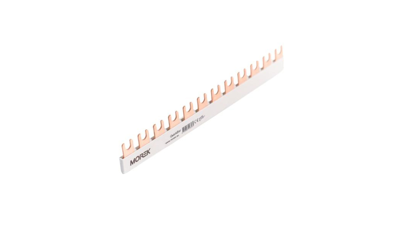 Szyna łączeniowa widełkowa QuickBar, 3-polowa, przekrój 16mm², typ E, długość 6 modułów MEF30616A00