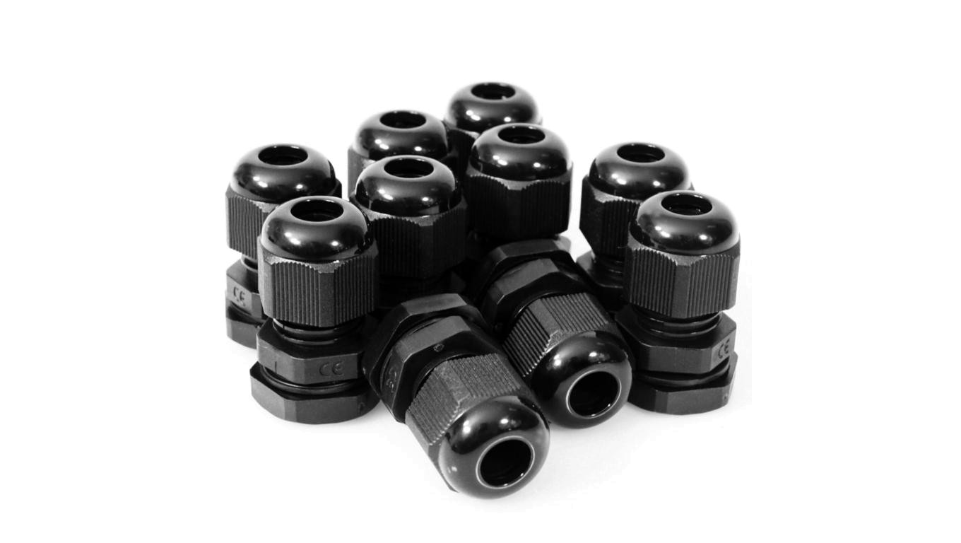 DŁAWIK KABLOWY CZARNY DŁAWNICA PG 7 IP68 10szt PG 07 BLACK X10