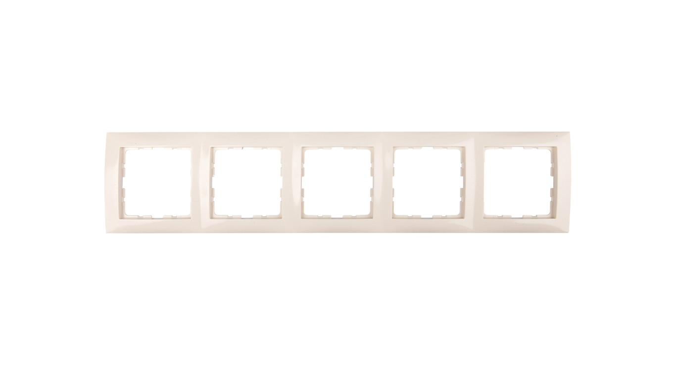 Berker B.Kwadrat Ramka pięciokrotna kremowa 5310158982