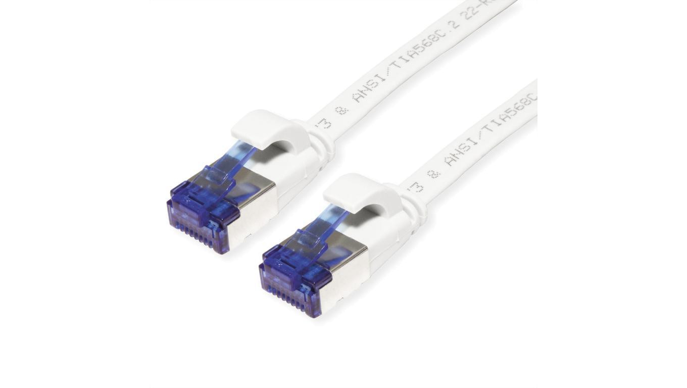 Patchkabel VALUE FTP, Cat.6A (Class EA), extra plat, wit, 3 m