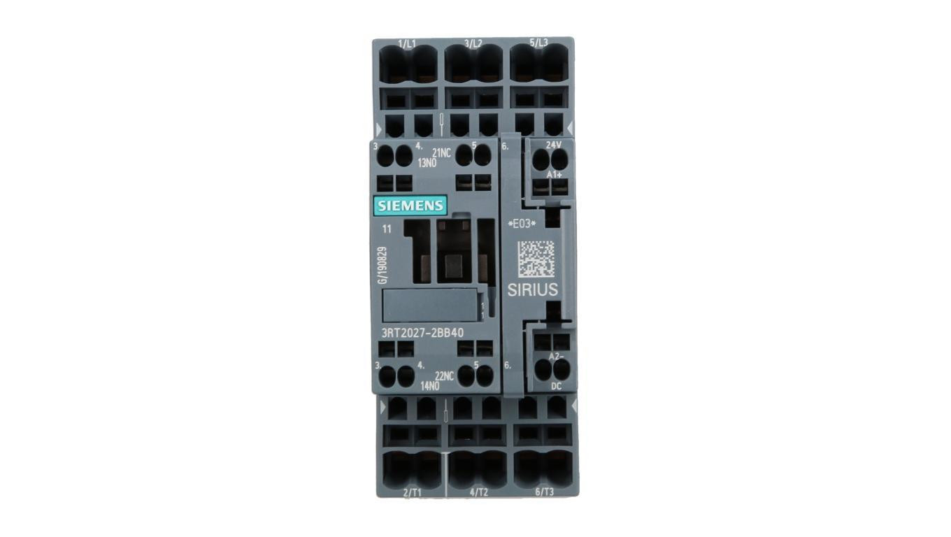 Stycznik mocy 32A 3P 24V DC 1Z 1R S0 3RT2027-2BB40