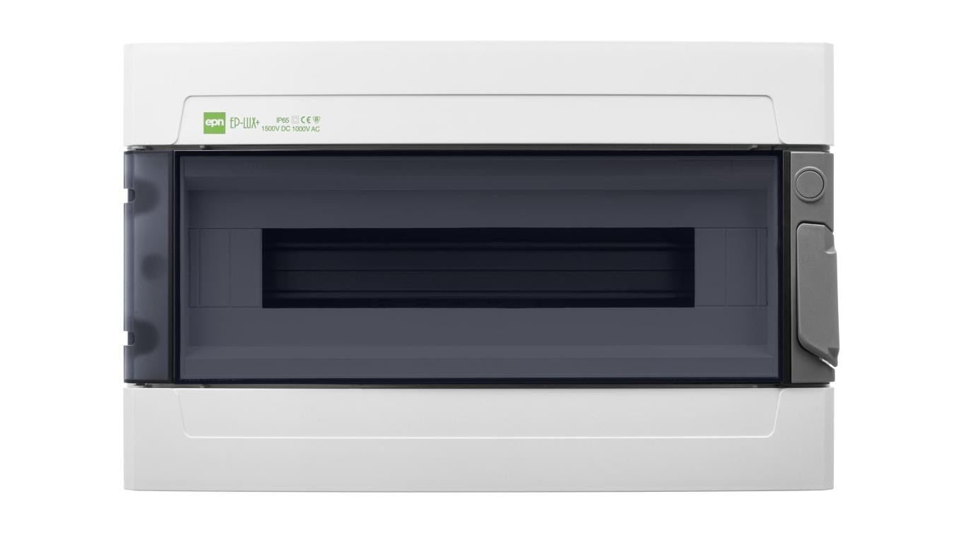 Rozdzielnica hermetyczna EP-LUX natynkowa 1x18 1500V DC 1000V AC PE+N dymny IP65 1955-01