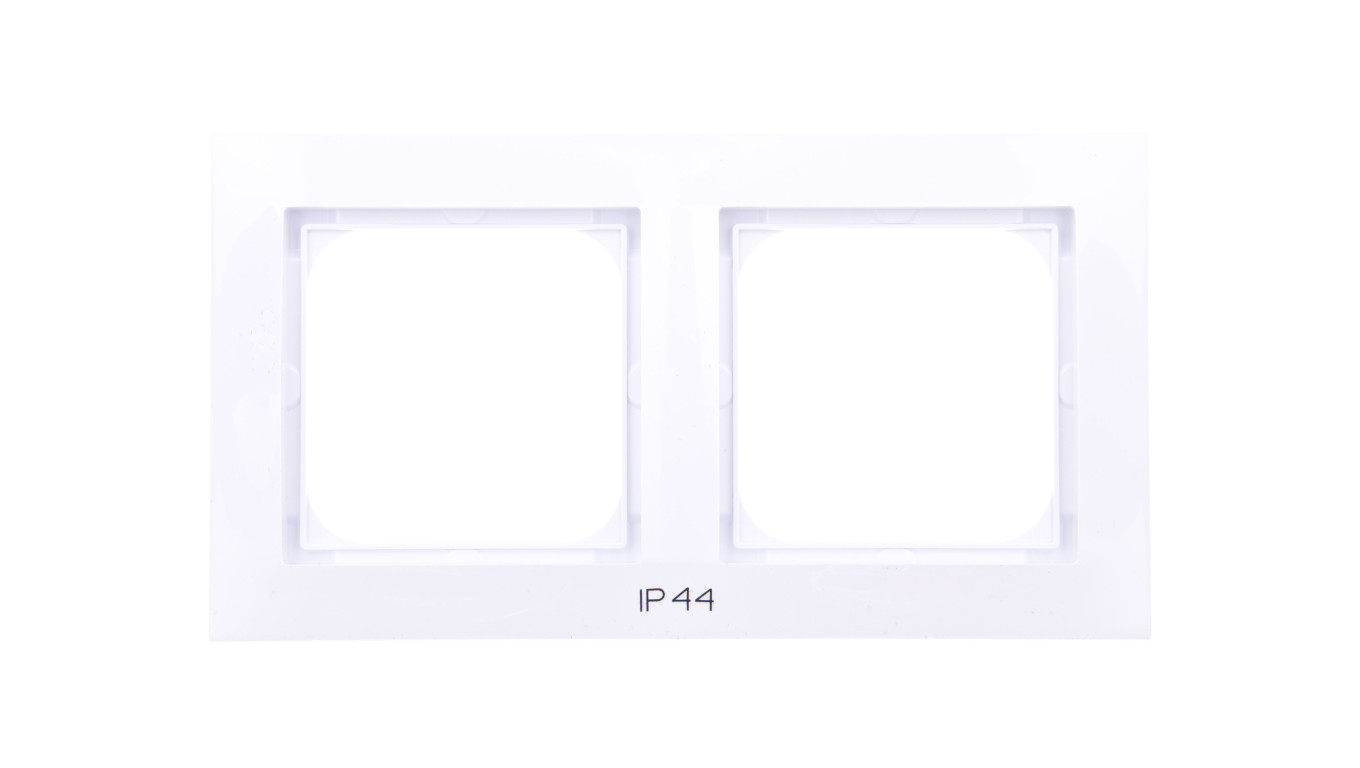 IMPRESJA Ramka podwójna do łączników IP44 biała RH-2Y/00
