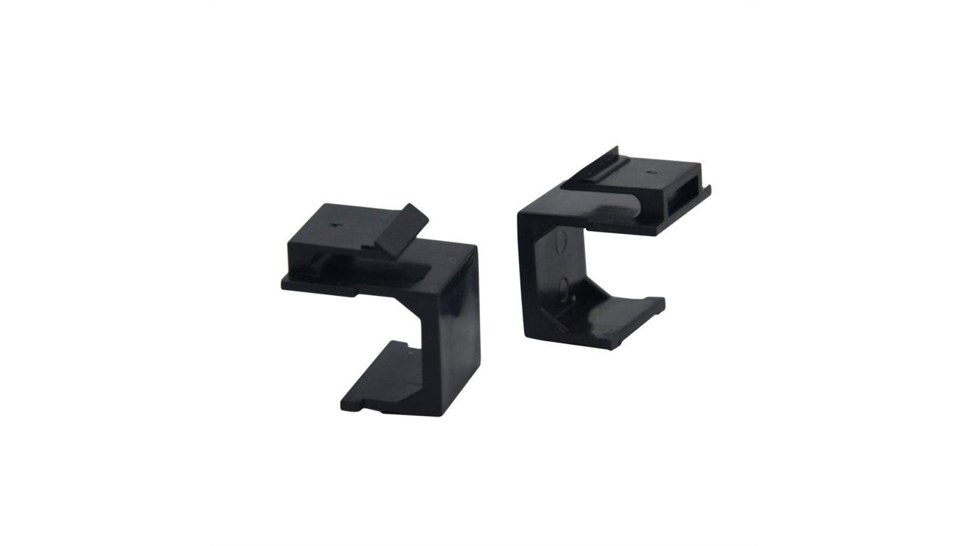 VALUE Osłona gniazda Keystone, 10 szt. / zestaw, czarna