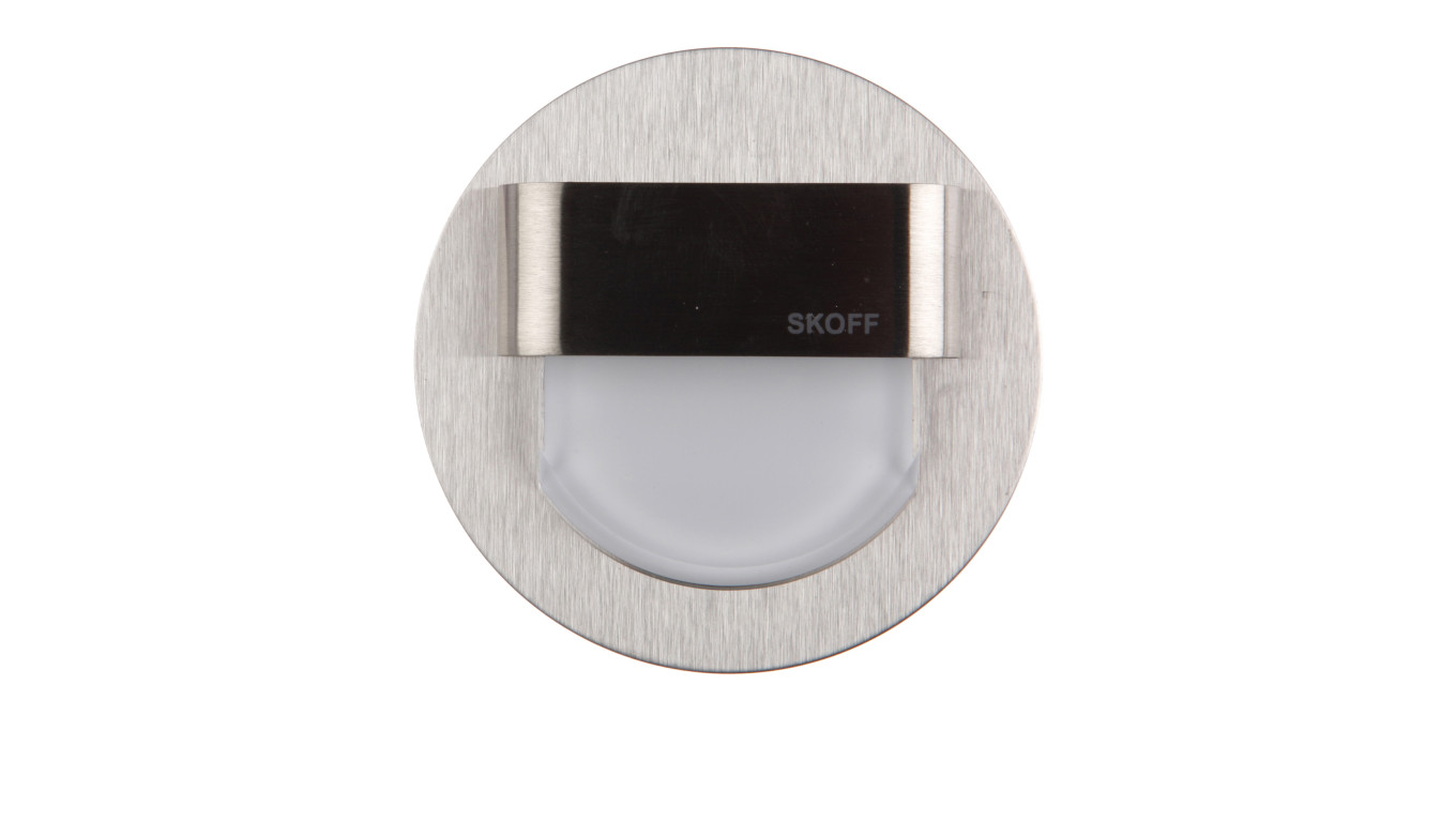 Oprawa przyschodowa RUEDA LED Light 10 V DC 0,8 W IP 20 6500 K szlif Inox