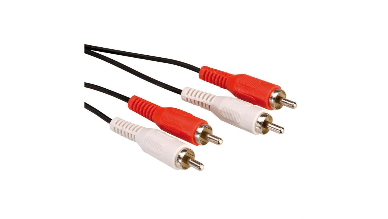 VALUE kabel połączeniowy cinch duplex M/M, 5 m
