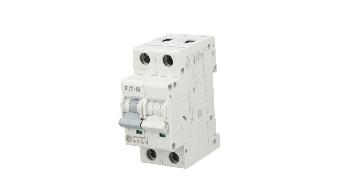 Wyłącznik nadprądowy 1P+N C 13A 6kA AC xPole Home HN-C13/1N 194850