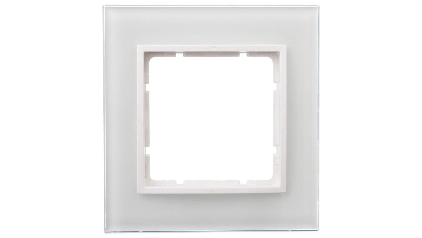 Berker B.7 Ramka pojedyncza szklana śnieżnobiała 10116909