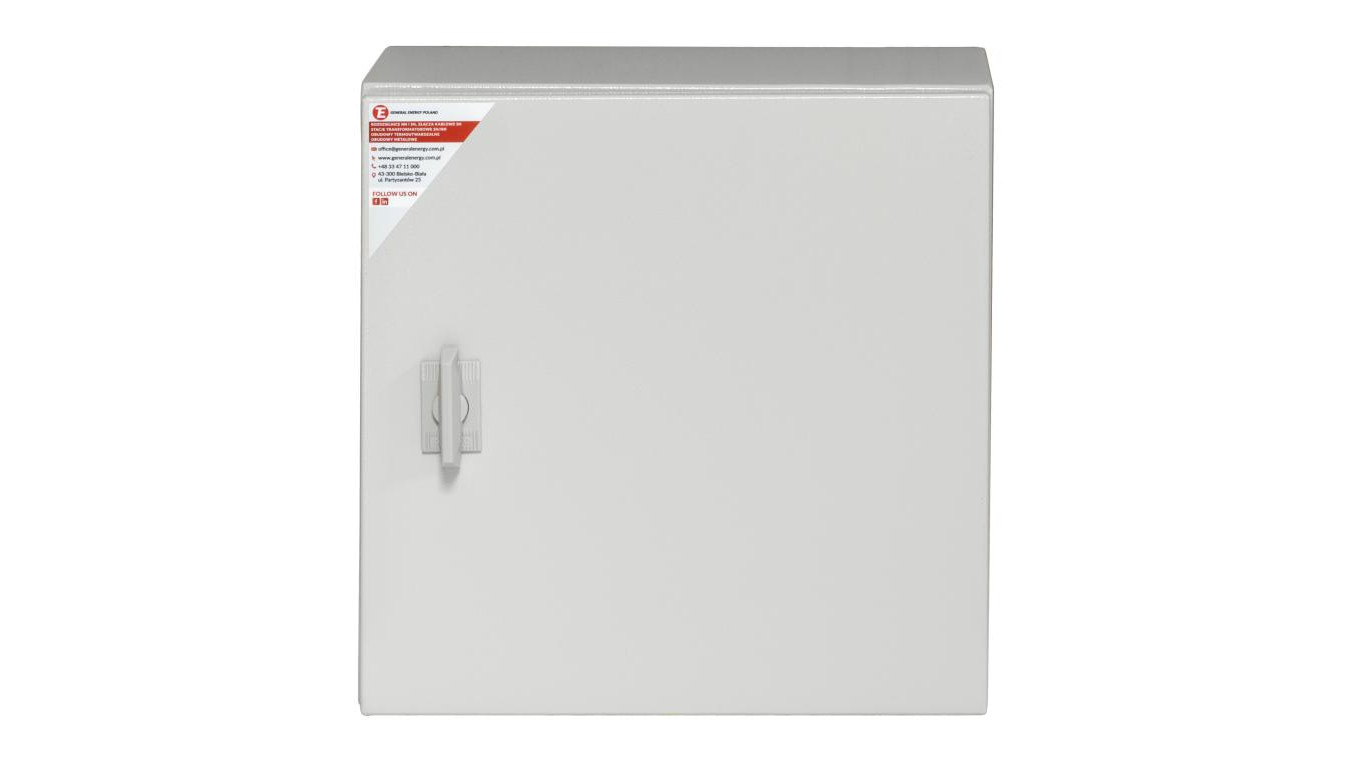 Obudowa metalowa 250x200x150 IP 65 IK 10 RAL 7035 z płytą montażową stalową GEP-00187
