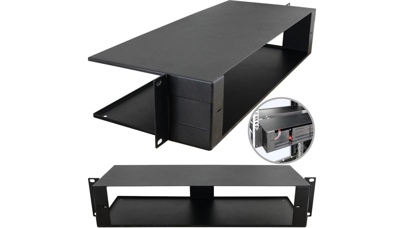 Obudowa na akumulatory RACK 19 2U czarny 2x17Ah/4x7Ah