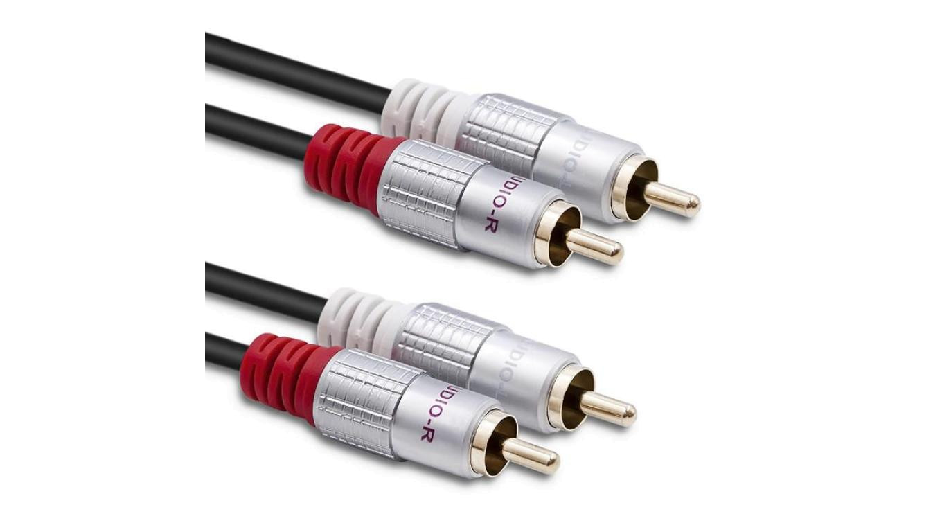 Qoltec Kabel 2x RCA męski / 2x RCA męski 3m Czarny