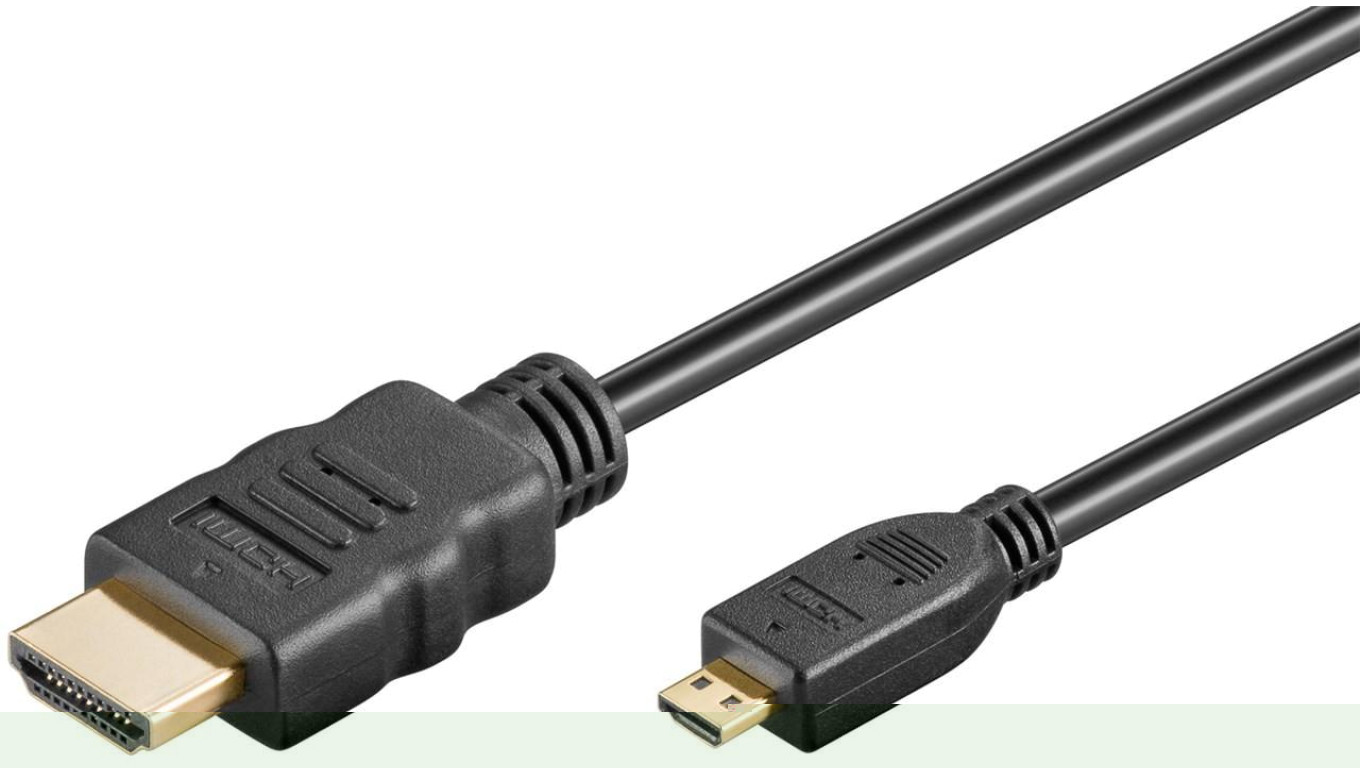 Przewód HDMI™ o dużej szybkości transmisji z Ethernetem (Micro, 4K @ 60 Hz) - Długość kabla 5 m