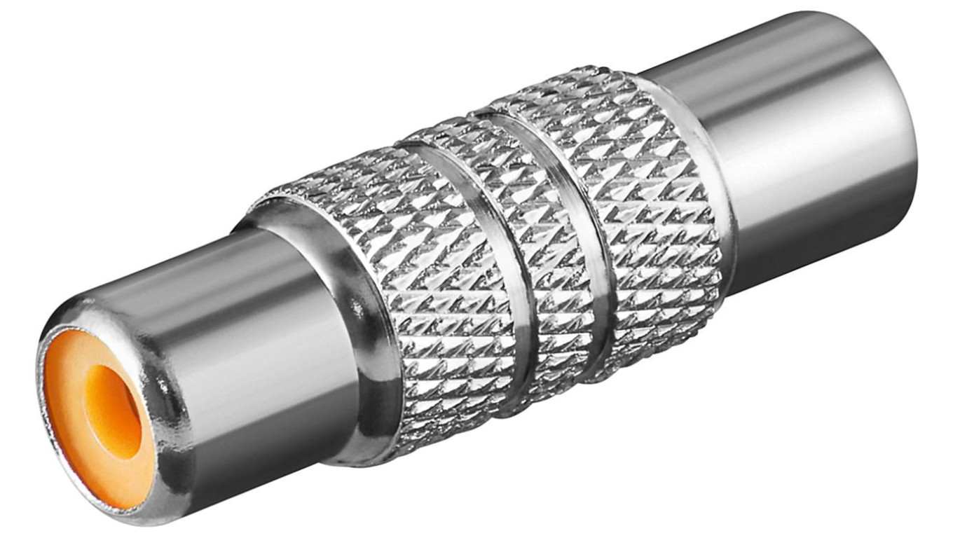 Adapter cinch, gniazdo na gniazdo, wersja metalowa