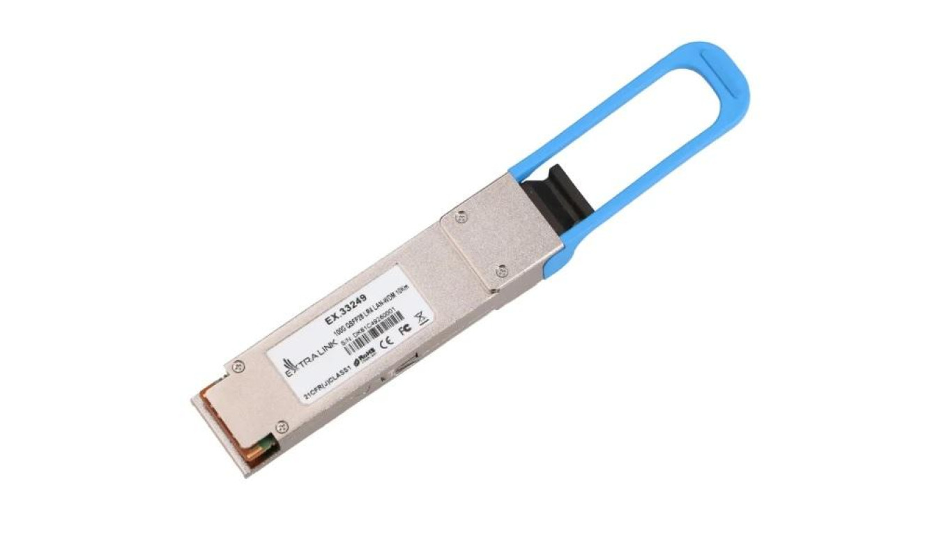 Moduł QSFP28 100Gb/s, 10km, jednomodowy, Duplex LC Extralink QSFP28