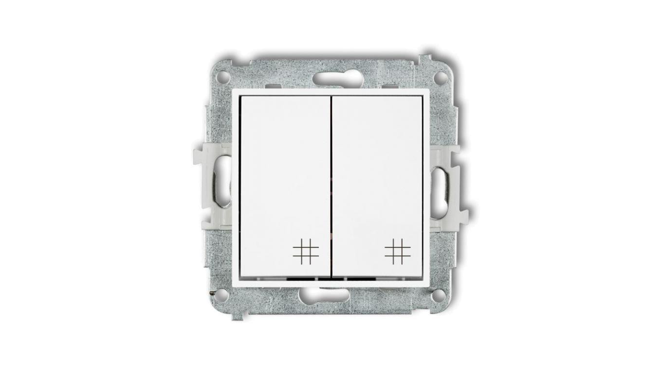 ICON Mechanizm łącznika podwójnego krzyżowego biały IWP-66