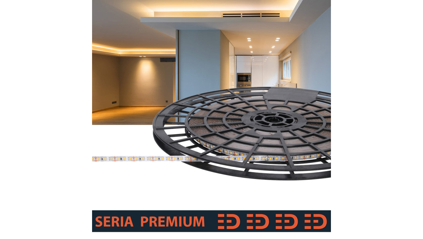 Taśma Premium 12V 120led 3000K SMD2835 Ra90 (100)
