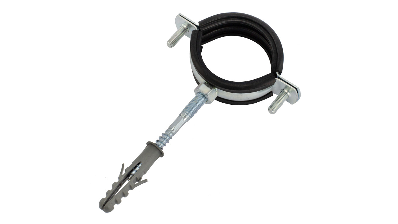 Obejma mocująca z wkładką gumową i kołkiem montażowymOSZG-114 5/4 - 38-43mm