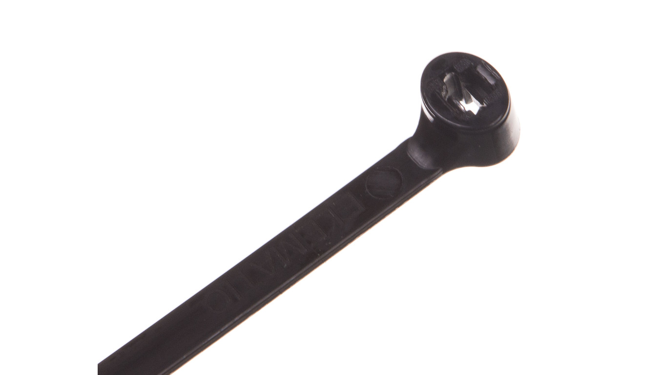 Opaska kablowa 360x4,5 czarna UV 2-LOCK zęby stalowe BMTN3749 /100szt./