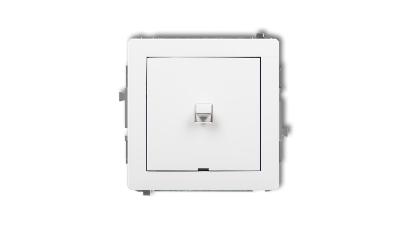 DECO Łącznik jednobiegunowy w stylu amerykańskim biały DWPUS-1