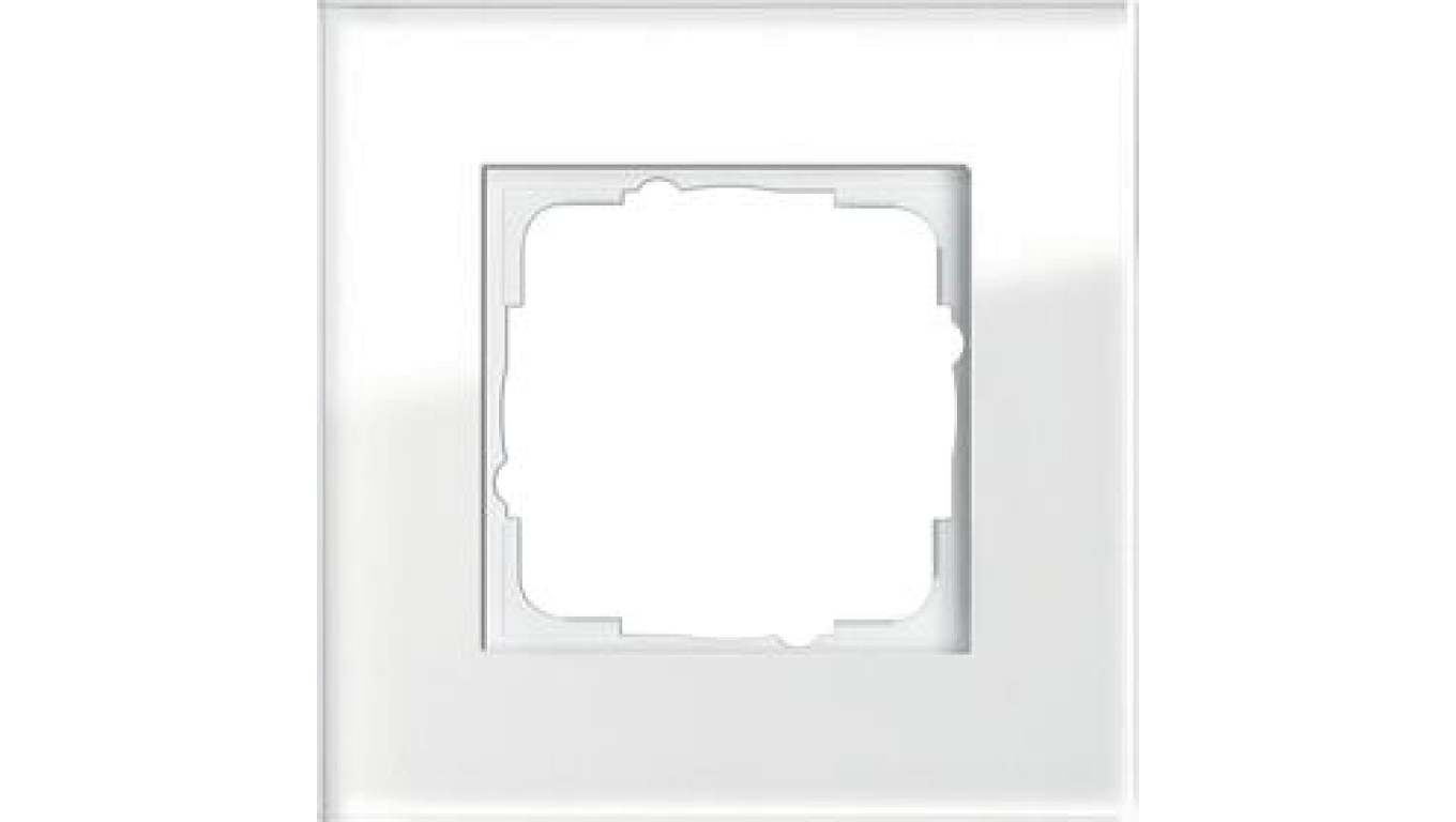 Gira Ramka pojedyncza Gira Esprit Szkło białe