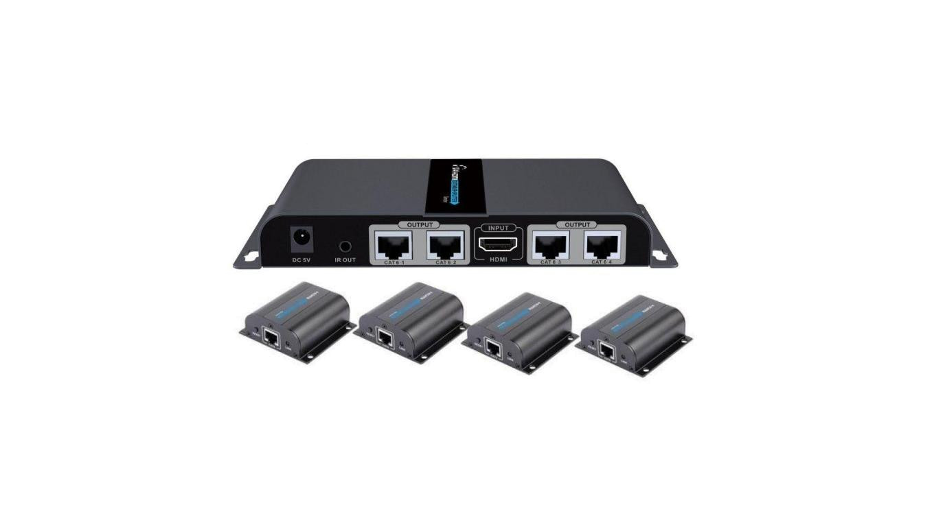 Extender Splitter HDMI 1x4 1080p60Hz po Skrętce Kat6 do 40m